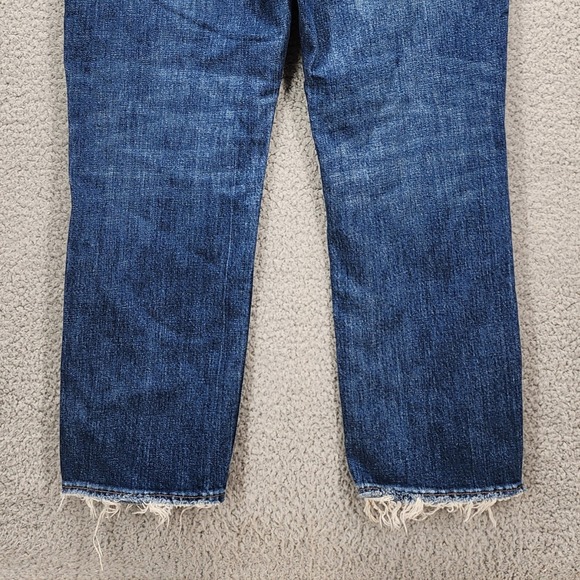 Madewell The Perfect Vintage Crop Jean Distressed Blue Denim Women's Size 27 - Picture 12 of 13